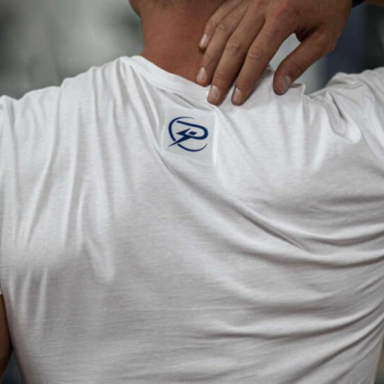 Erkekler için Powerinsole Teknoloji Tişörtü BEYAZ