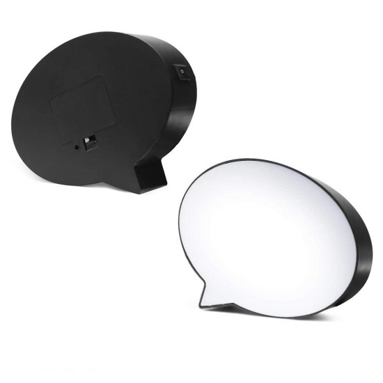 Ev Ofis için Yazılabilir Konuşma Balon Işıklı Tabela