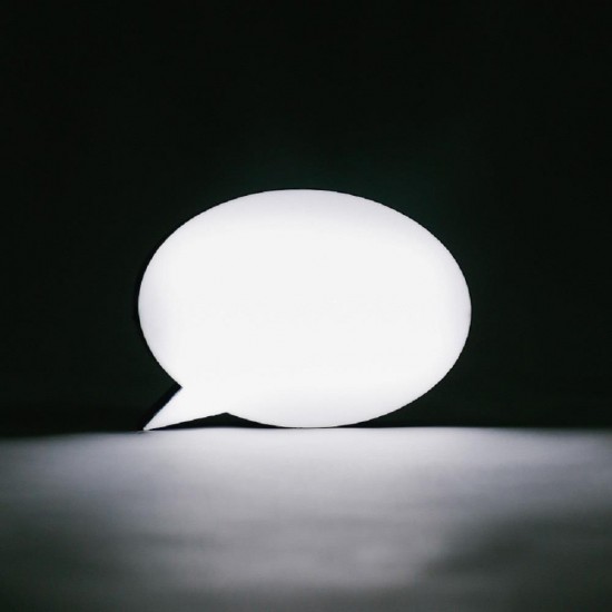 Ev Ofis için Yazılabilir Konuşma Balon Işıklı Tabela