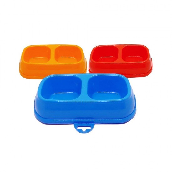 Evcil Hayvan Kedi Köpek için İki Hazneli Mini Mama Kabı