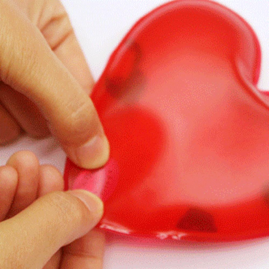 Isınmak için Kalp Model Sihirli Jel El Isıtıcı