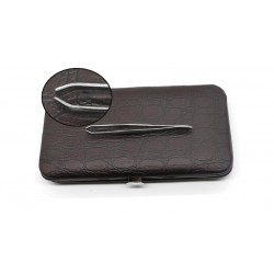 Kişisel Tırnak Bakımı için Lüks inox Çantalı Cımbız Seti