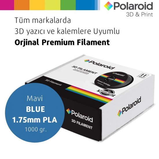 Polaroid Mavi 3D Filament, 1,75mm PLA Polaroid Mavi 3D Filament, 1,75mm PLA