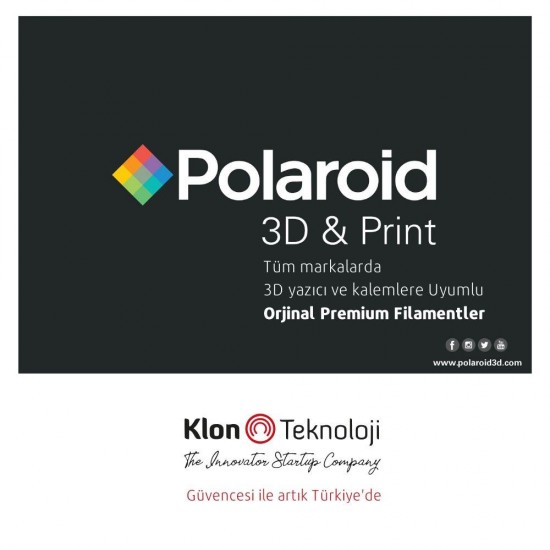 Polaroid Mavi 3D Filament, 1,75mm PLA Polaroid Mavi 3D Filament, 1,75mm PLA