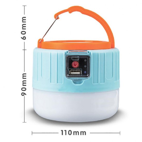 Aydınlatma için Güneş Enerji Şarjlı Solar 5 Işıklı Işıldaklı Powerbank Lamba