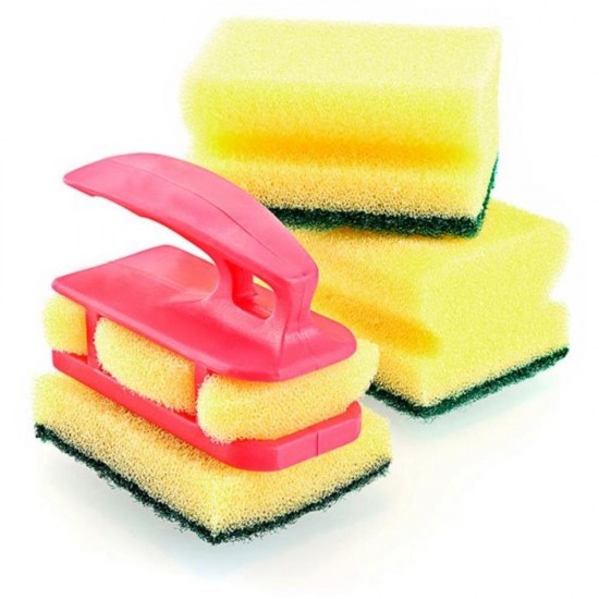 Ev Ofis Temizliği için Plastik Sünger Tutma Aparat Seti