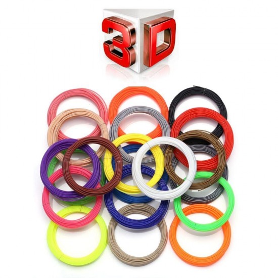 Ev Ofis için Üç Boyutlu Yazıcı İçin 20 Renkli 3D Filament Seti