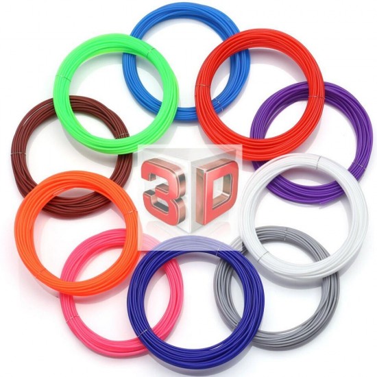 Ev Ofis için Üç Boyutlu Yazıcı İçin 20 Renkli 3D Filament Seti