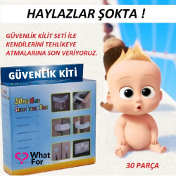 Bebek için Çocuk Güvenliği Arttırıcı 30 Parçalı Set
